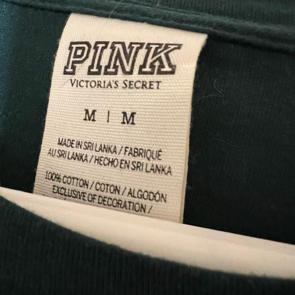Green Victoria’s Secret PINK Long Sleeve T-Shirt - Picture 4 of 4